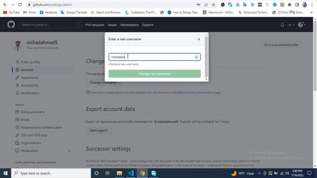 How To Change My GitHub User Name | Changing github username смотреть онлайн