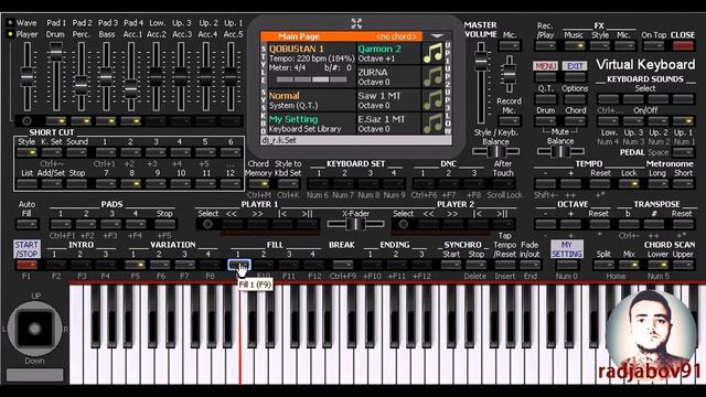 Qobustan Ritmləri - KORG PA4X Azəri - PC смотреть онлайн