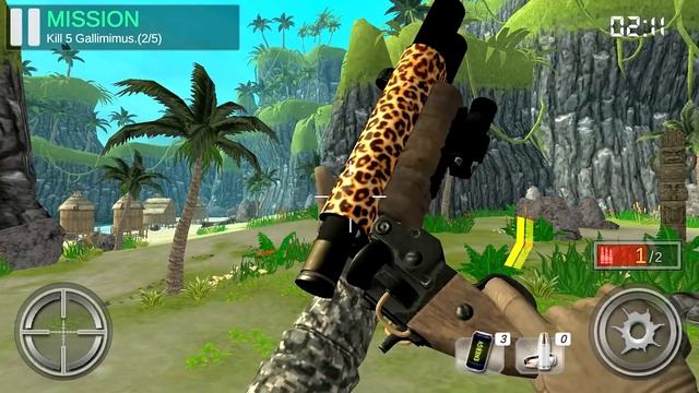 Dino Hunter King Android Gameplay Kill 1 Tyrannosaurus смотреть онлайн