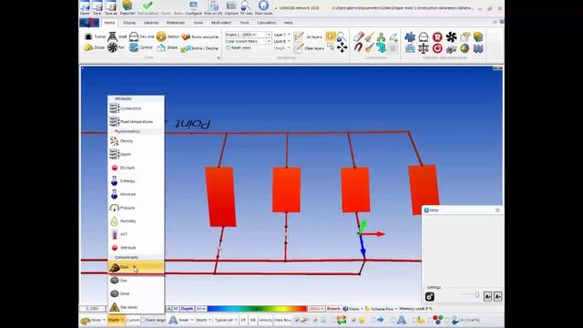 VUMA3D-network 2018 - Simple mine 1 calibration - 3D mine ventilation simulation software смотреть онлайн
