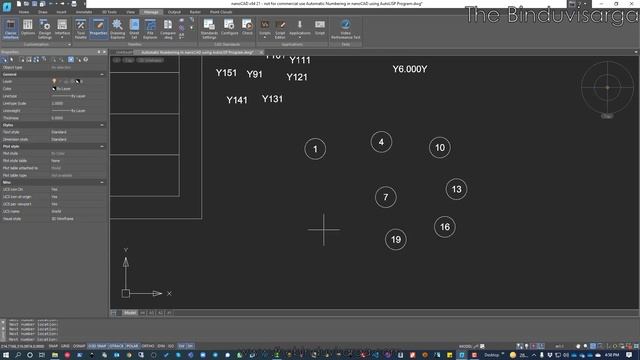 Automatic Numbering in nanoCAD using AutoLISP Program смотреть онлайн