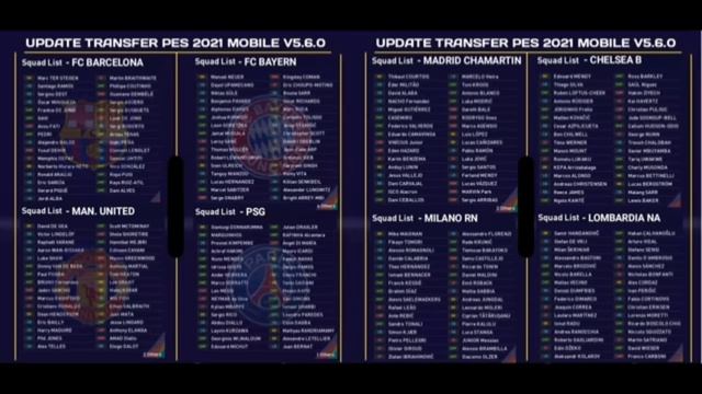 Информация об обновлении 5.6.0 в PES 2021 mobile смотреть онлайн
