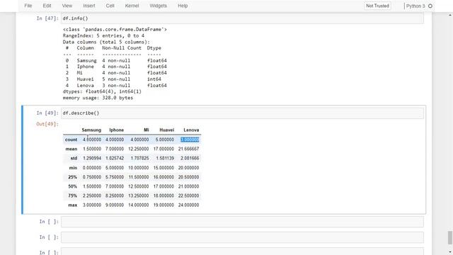 Marafon - Python (Dərs 4 - Numpy and Pandas ) смотреть онлайн