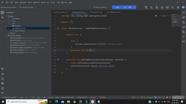 How to Secure API Key or String Using NDK Android Studio Kotlin смотреть онлайн