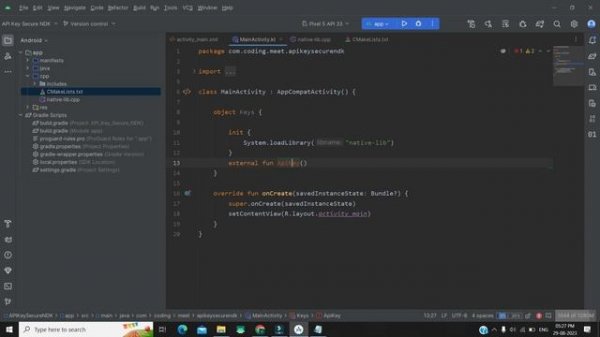 How to Secure API Key or String Using NDK Android Studio Kotlin