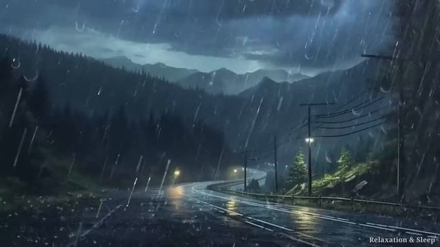 Entro 3minuti ti addormenterai con forti piogge e forte vento su una strada tranquilla nella forest смотреть онлайн