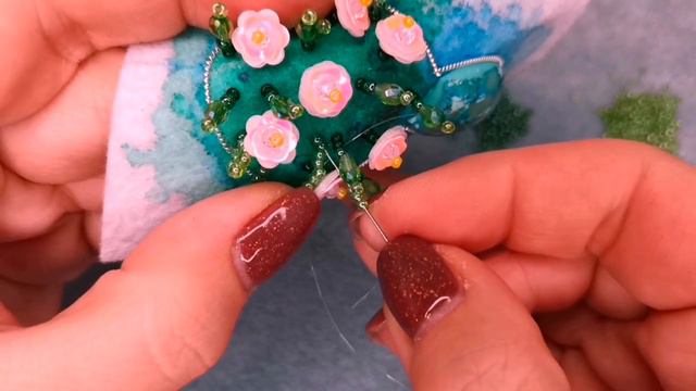 Мастер-класс. Брошь _Цветы в каменной вазе_ и набор для её создания смотреть онлайн