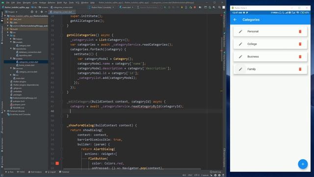 09 Read Data By Id and Show Edit Form Dialog - Flutter Sqflite TodoList App Tutorial смотреть онлайн