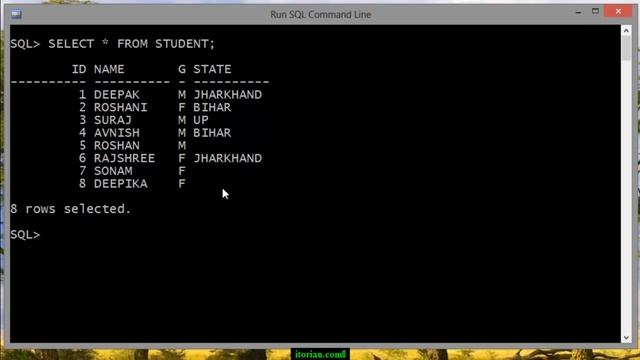 10. SELECT command with WHERE condition смотреть онлайн