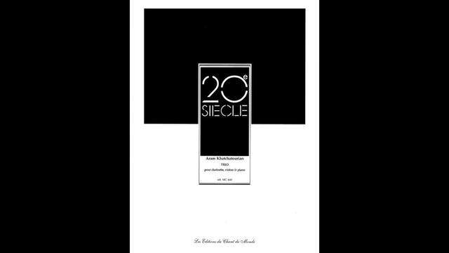 Aram Khachaturian: Trio for Clarinet, Violin and Piano