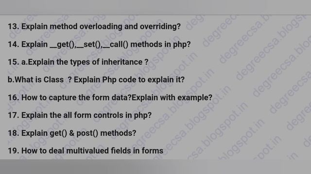 Php With MySQL Important Questions|| Long &Short Questions || BSc(Cs) VI th Sem смотреть онлайн