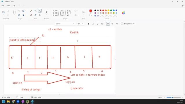 Complete Python - Day 7 | Slicing of strings| Forward and Backward Index | Notes in Description. смотреть онлайн