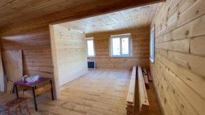 Обзор Дом из бруса 6х8 в один этаж за 700 000 рублей