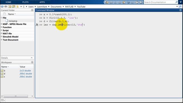 Adaptive Normalized LMS or NLMS Filter in MATLAB смотреть онлайн