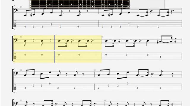 Bowie, David China Girl BASS GUITAR TAB смотреть онлайн