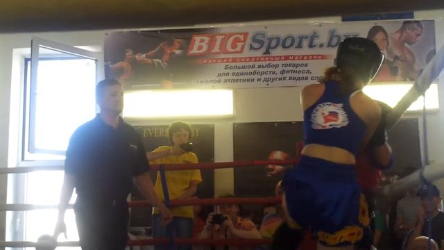 Чемпионат РБ по муай тай.2013 Рекун-Доморацкая 2 раунд смотреть онлайн