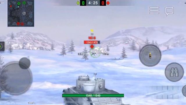 WOT BLITZ: TIGER P ВЫНОСИТ ИС 6? ИМБА? смотреть онлайн