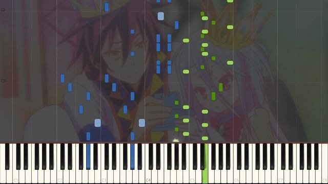 [Transcription + Sheets] This Game (Animenz 2021 ver.) - No Game No Life OP [Synthesia] смотреть онлайн