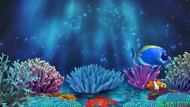 Baby Lullaby. Soothing Fishes.Calming Undersea Animation. Aquarium ? ?