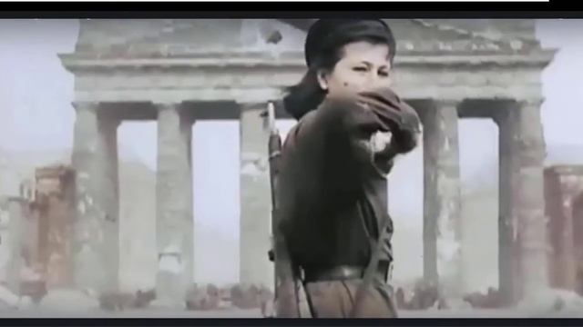 Russian Soldier Directing Traffic At The Brandenburg Gate, Berlin, 1945