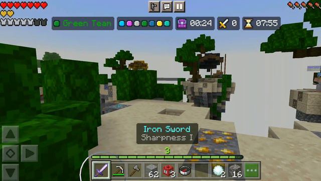 First time playing Hive(Skywars kit) Pocket Edition PvP смотреть онлайн