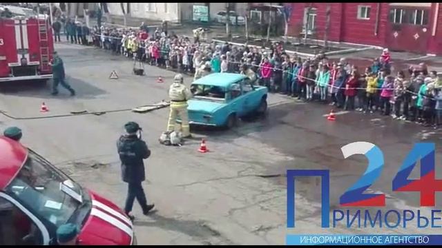 День пожарной охраны в Уссурийске смотреть онлайн