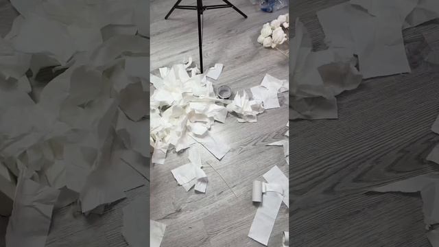 Цветы из ТУАЛЕТНОЙ БУМАГИ! смотреть онлайн