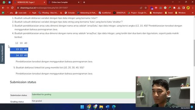 Tugas 1 Matakuliah Struktur Data - Universitas Terbuka - Khafid Ilham смотреть онлайн