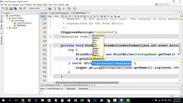#087 Create HTML Editor Run HTML Page Or Open with Get Desktop In JAVA NetBeans تعلم الجافا من البد смотреть онлайн