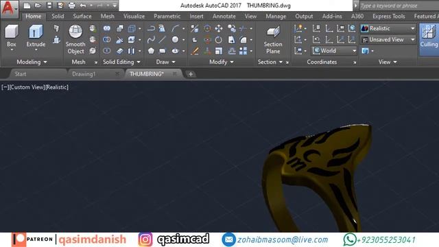 How to Convert AutoCAD .DWG Model into 3D Printing File .STL - QasimCAD - Tutorial#7 смотреть онлайн