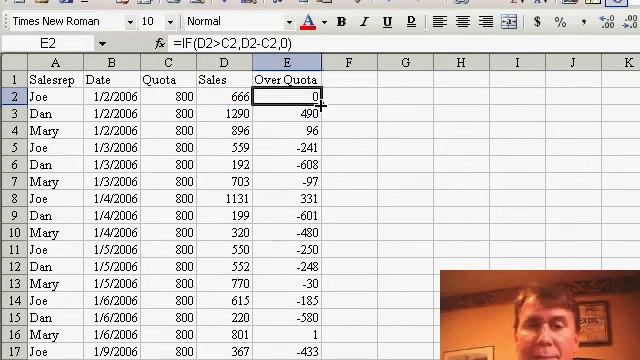 Excel - Prevent Negative Numbers Using Max or If - Episode 348 смотреть онлайн