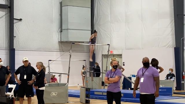 Natalia Nazzal - Age 12 - Level 8 - Region 7 Championships 06/11/21 - Uneven Bars - 9.65 (8th Place смотреть онлайн