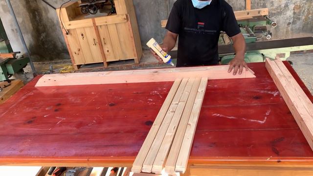 Admirable Ideas Woodworking Recycled Wood // Building Outdoor Garden Table From Discarded Wood