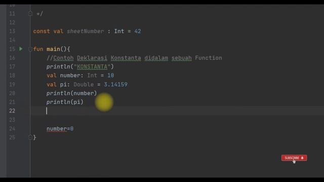 Belajar Kotlin Pemula 2b Basics - Cara Deklarasi Variabel & Konstanta смотреть онлайн
