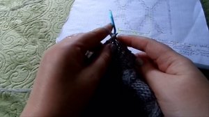 Шапка Узор ромбы по кругу. Вязание спицами. Часть 2