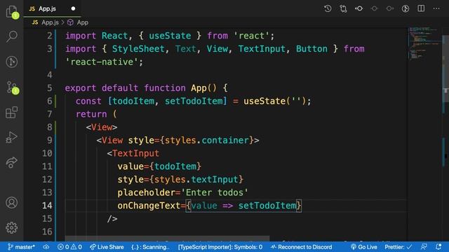 React native todo app #7.Usesate in react native смотреть онлайн