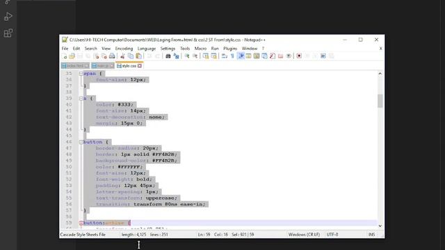 Sing In / Up From - 1 (Html , CSS & java script) Simple Program Code -- #TS #ONLINE #TUCH #PRO смотреть онлайн