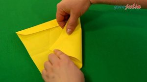 Оригами Коробочка Пирамида с замком из бумаги