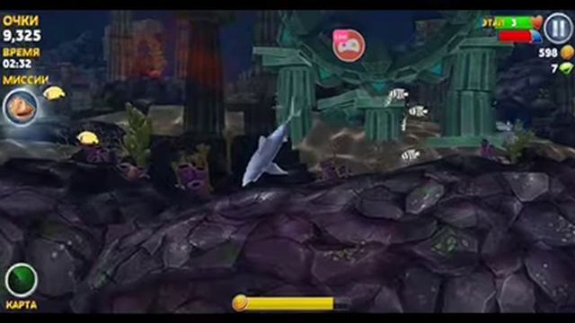 Hungry Shark ищем ракушки смотреть онлайн