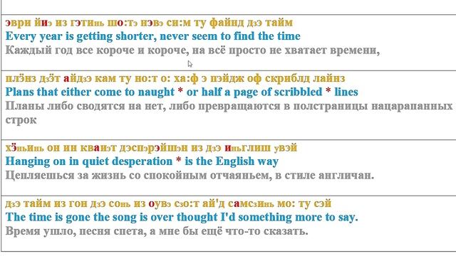 Как я учу English по песням: Time Pink Floyd Text смотреть онлайн