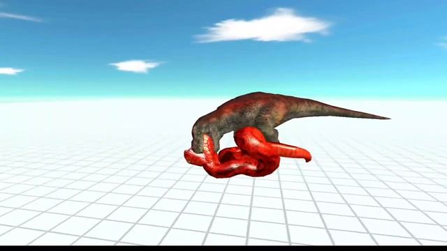 python vs dinosaur T-REX - ARK ANIMAL REVOLT BATTLE SIMULATOR (ARBS) смотреть онлайн