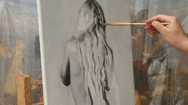 Фортуна Холст, масло 90х45 Процесс Часть 4 Художник Геннадий Улыбин смотреть онлайн