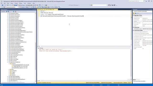 SQL Left Join Basics and Examples in Adventure Works смотреть онлайн