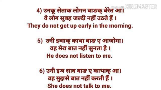 13 Simple present TENSE of Affirmative Negative sentences with 12 EXAMPLES in#santhali#hindi#Englis смотреть онлайн