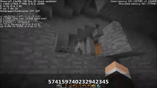 Minecraft Snapshot 13w38b Seed (works in 1.7.2) - Dungeons & Diamonds! смотреть онлайн