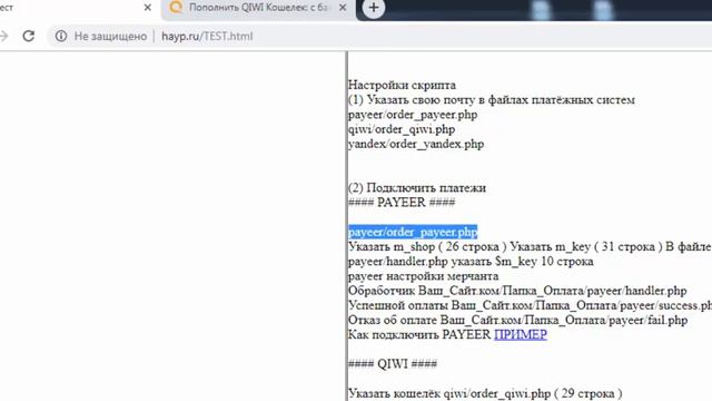 Script for accepting payments for the sale of digital goods Settings смотреть онлайн