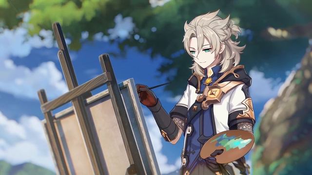Genshin Impact New Character Teaser Albedo Still life and Creation Trailer смотреть онлайн