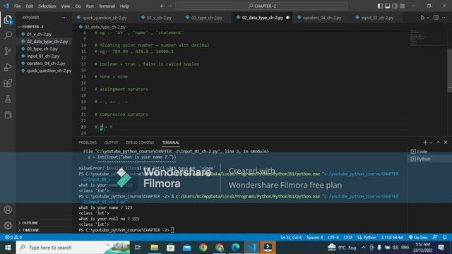 Python tutorial ch - 2 #pythonprogramming #pythontutorial #ktscoachingcenter #codewithvineet смотреть онлайн