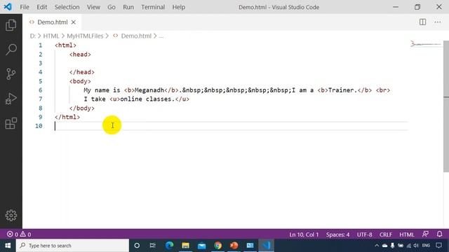HTML Tutorials : Lecture-5 : Commonly used HTML Tags (2) смотреть онлайн