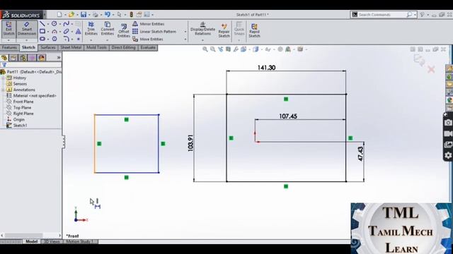 #smartdimension #sketchfillet #sketchchamber #point solidworks sketch Exercise 4 смотреть онлайн
